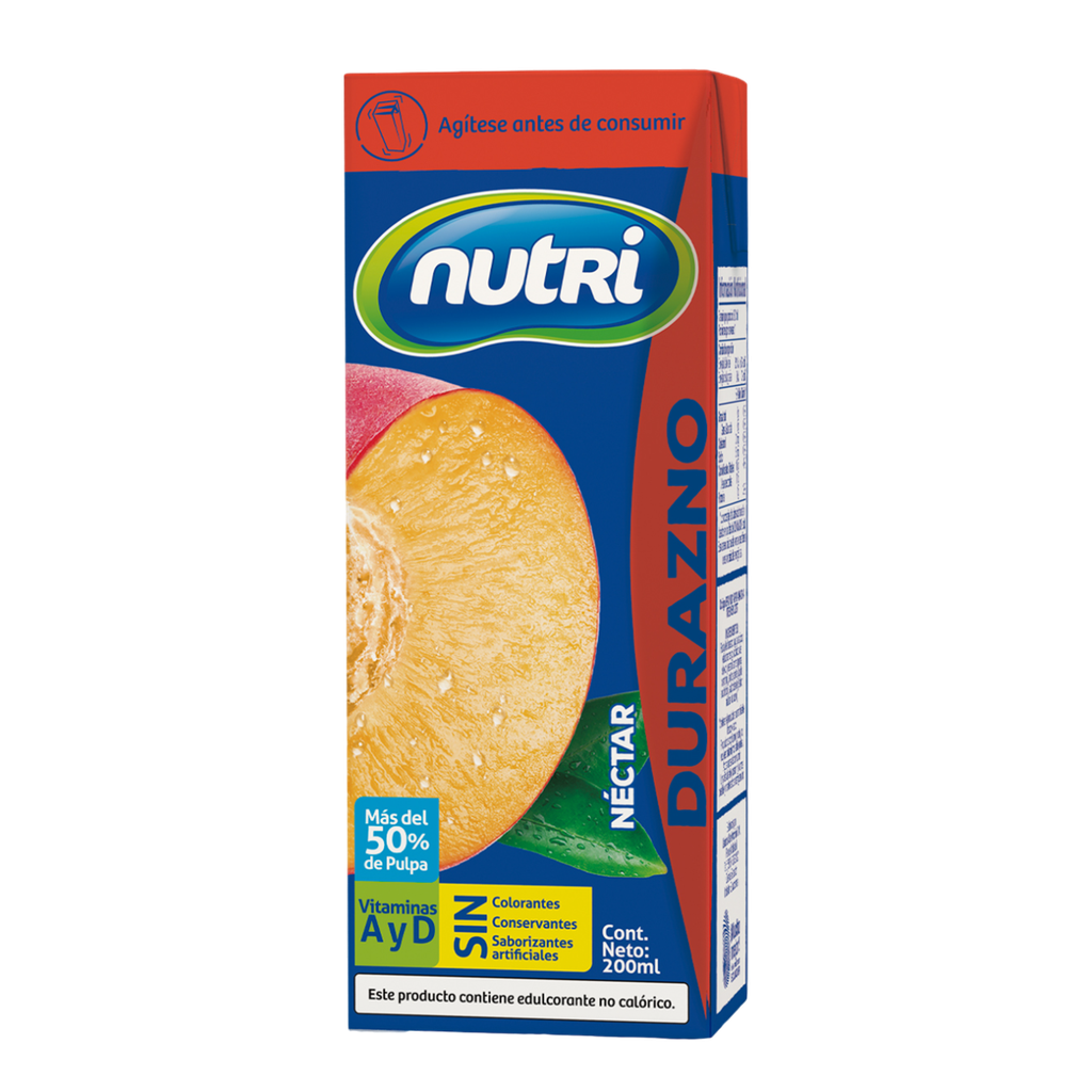 NUTRI NECTAR DURAZNO UHT SLIM 200ML