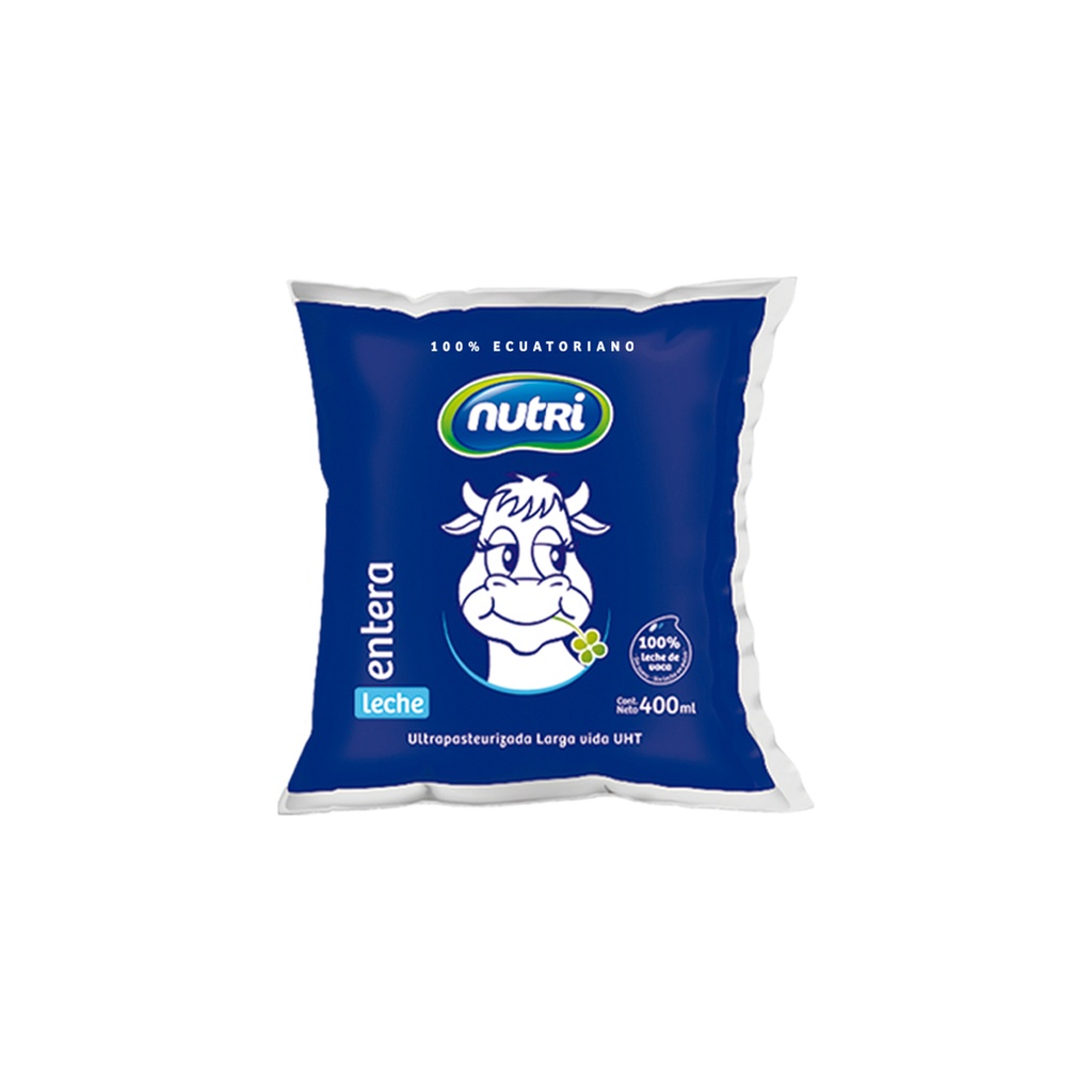 LECHE ENTERA UHT POLIETILENO 400ML