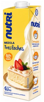 NUTRI MEZCLA 3 LECHES UHT UEDGE 1L